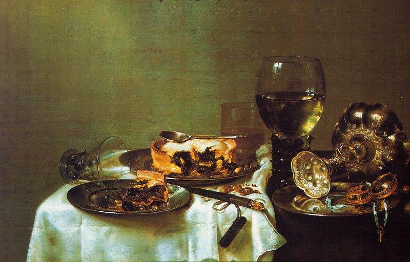 Willem Claesz Heda Breakfast Still Life with Blackberry Pie oil painting image